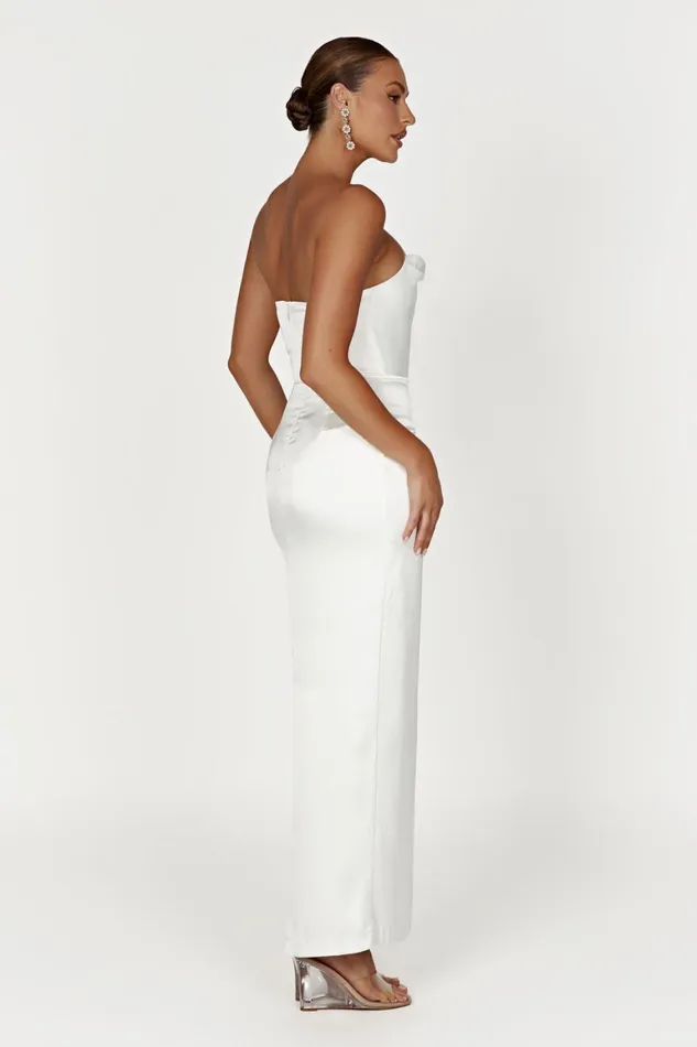Women Alanis Strapless Maxi Dress 8211 White White Meshki Maxi Dresses
