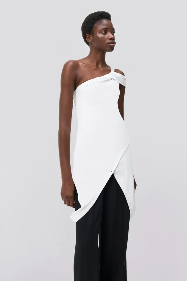 Women Alessia Tank Optic White Jonathan Simkhai Tops and Bodysuits