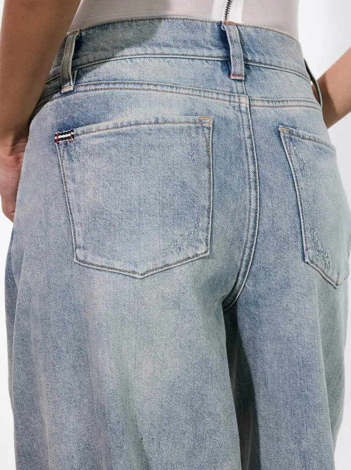 Women Alice Olivia Jeans Driggs Balloon Jean Sierra Light Blue