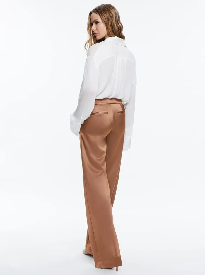 Women Alice Olivia Pants Calvin Trouser Camel