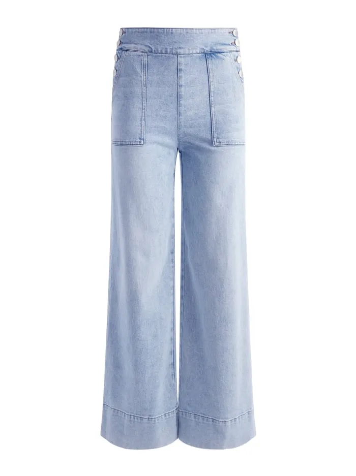 Women Alice Olivia Pants Donald Jean Rockstar Blue