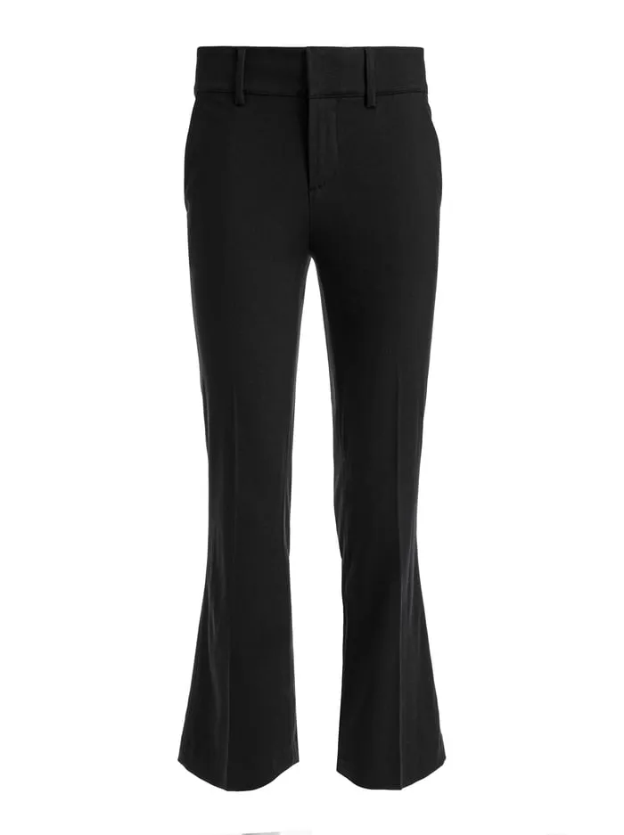 Women Alice Olivia Pants Janis Low Rise Cropped Flare Pant Black