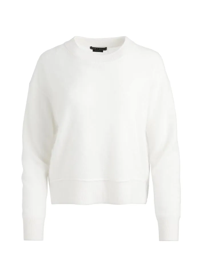 Women Alice Olivia Sweaters Elsa Pullover Ecru