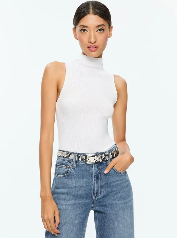 Women Alice Olivia Tops Darcey Tank Soft White