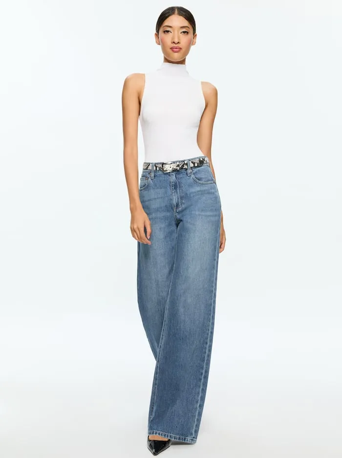 Women Alice Olivia Tops Darcey Tank Soft White