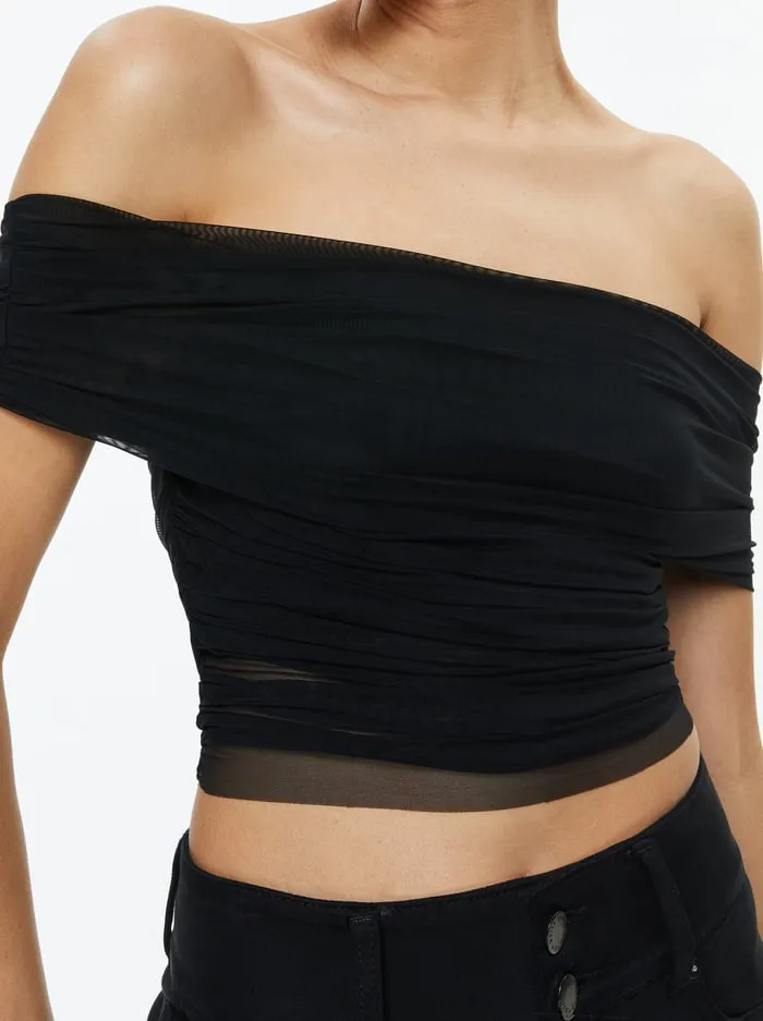 Women Alice Olivia Tops Isadola Top Black