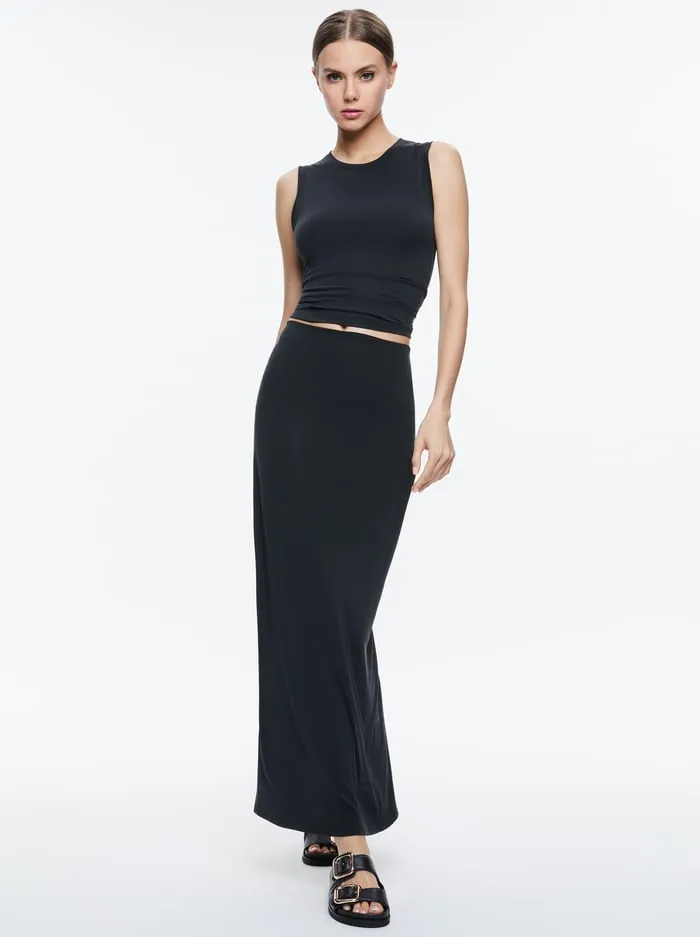 Women Alice Olivia Tops Kappa Cropped Tank Black