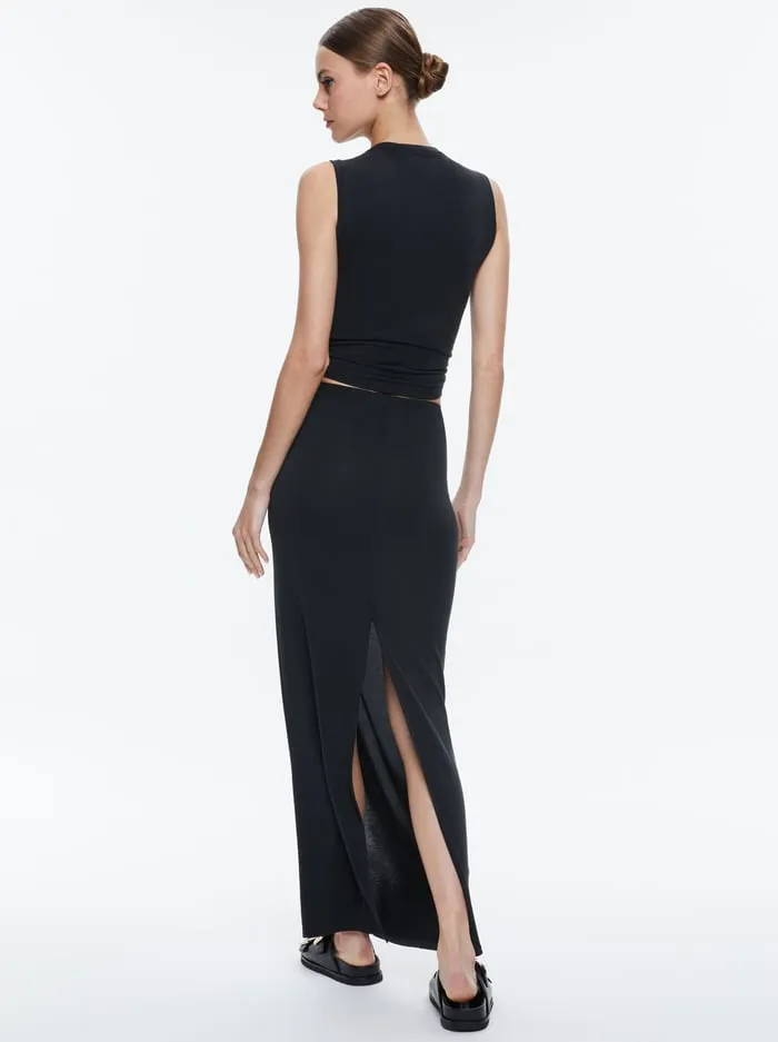Women Alice Olivia Tops Kappa Cropped Tank Black