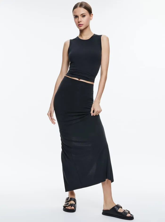 Women Alice Olivia Tops Kappa Cropped Tank Black