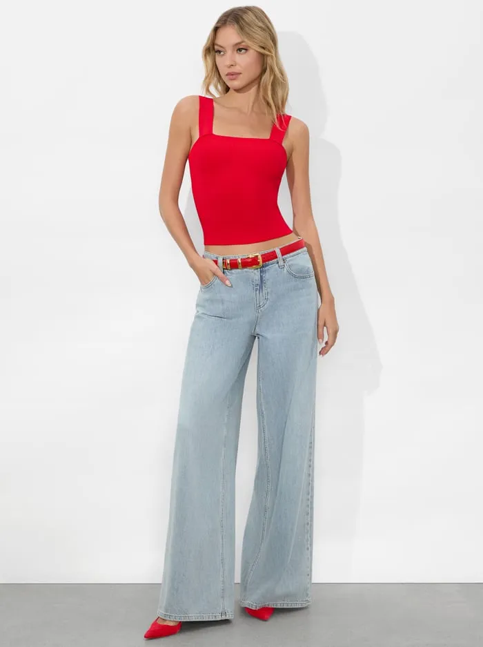 Women Alice Olivia Tops Torie Tank Bright Ruby