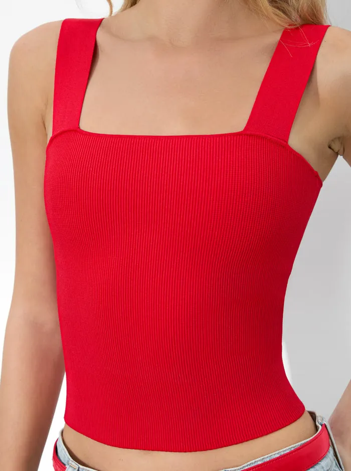 Women Alice Olivia Tops Torie Tank Bright Ruby
