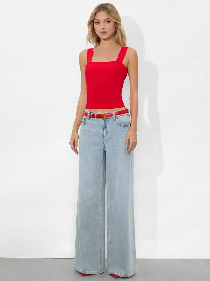 Women Alice Olivia Tops Torie Tank Bright Ruby