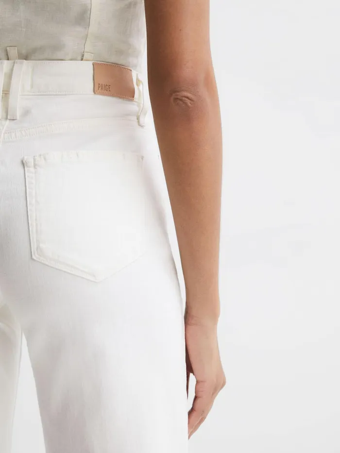 Women Anessa Paige High Rise Flared Jeans Ecru Reiss Jeans