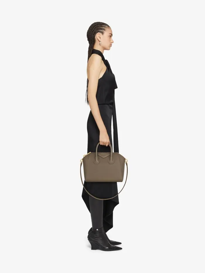 Women Antigona Givenchy Small Antigona Bag In Grained Leather Taupe Women Antigona Givenchy Small Antigona Bag In Grained Leather Taupe