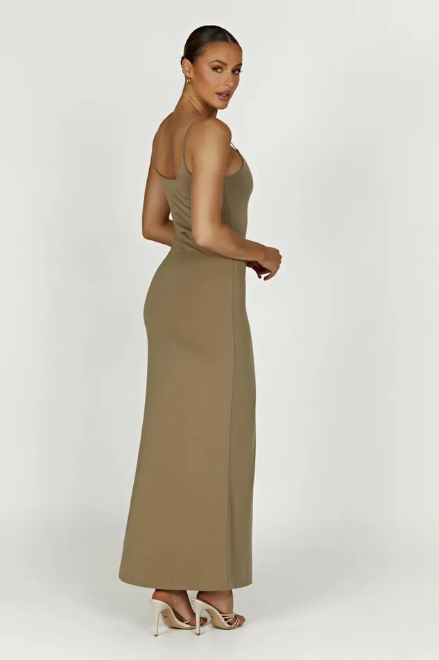 Women Aylani Cami Maxi Dress 8211 Olive Olive Meshki Maxi Dresses