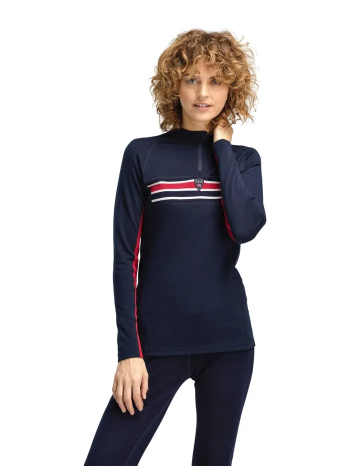 Women Baselayer Dale Of Norway Aksla Half Zip Baselayer