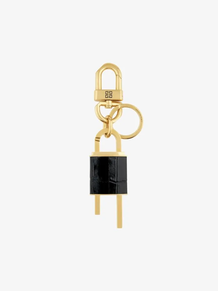 Women Belts Givenchy 4G Padlock Keyring In Metal And Leather Black Women Belts Givenchy 4G Padlock Keyring In Metal And Leather Black