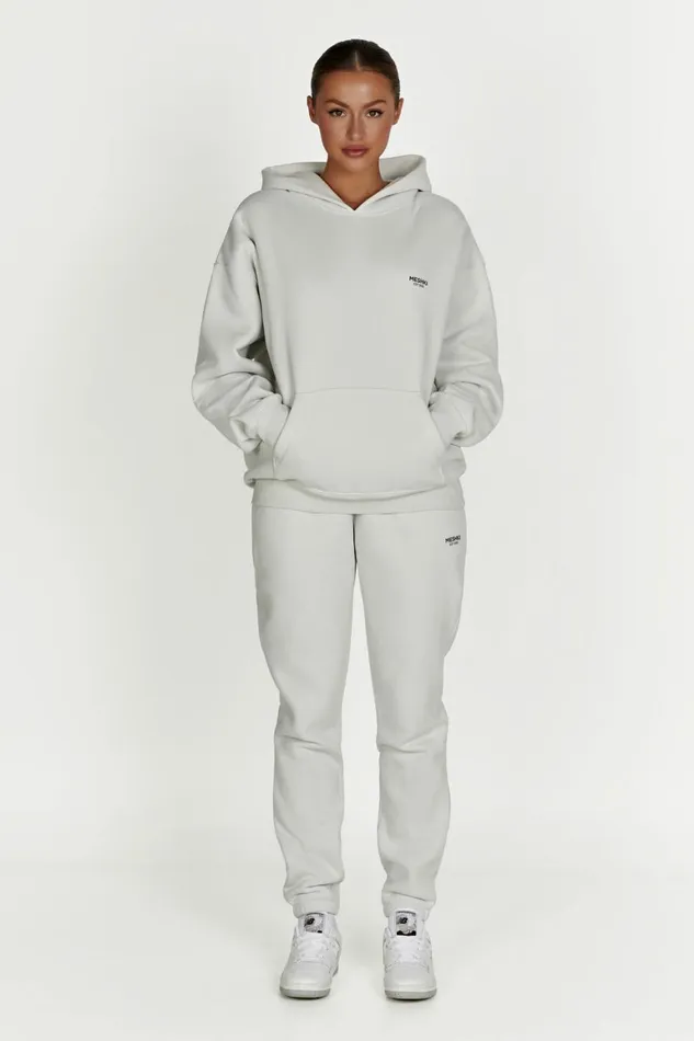 Women Bernie Oversized Unisex Hoodie 8211 Smoke Grey Smokegrey Meshki Sweaters and Hoodies