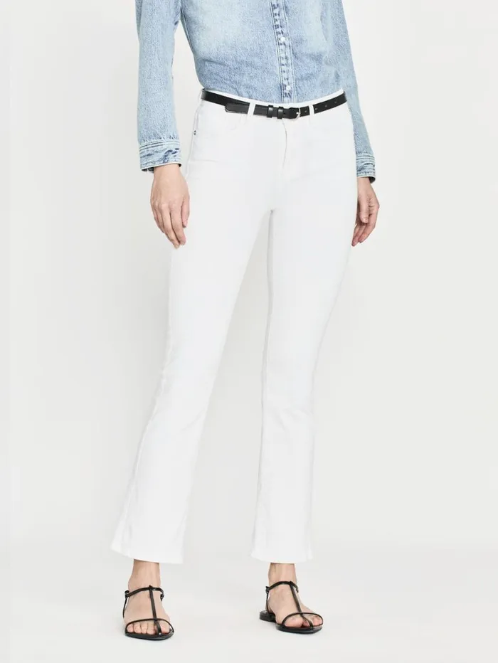 Women Bootcut FRAME Le Crop Mini Boot 8212 Blanc Women Bootcut FRAME Le Crop Mini Boot 8212 Blanc