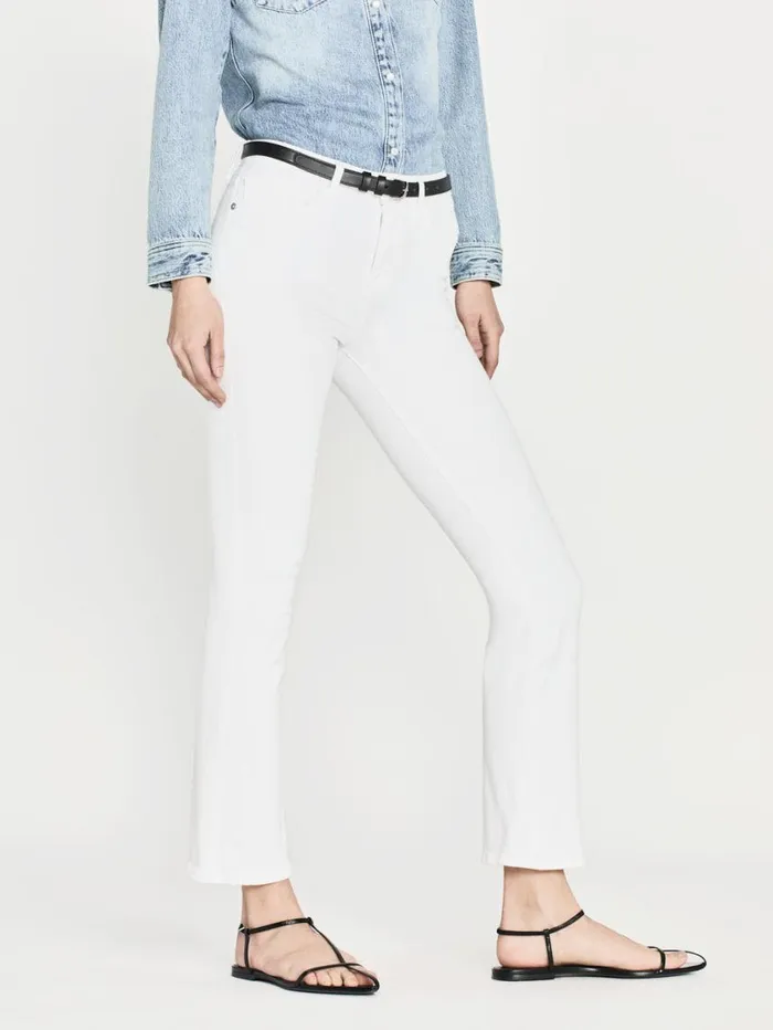 Women Bootcut FRAME Le Crop Mini Boot 8212 Blanc Women Bootcut FRAME Le Crop Mini Boot 8212 Blanc