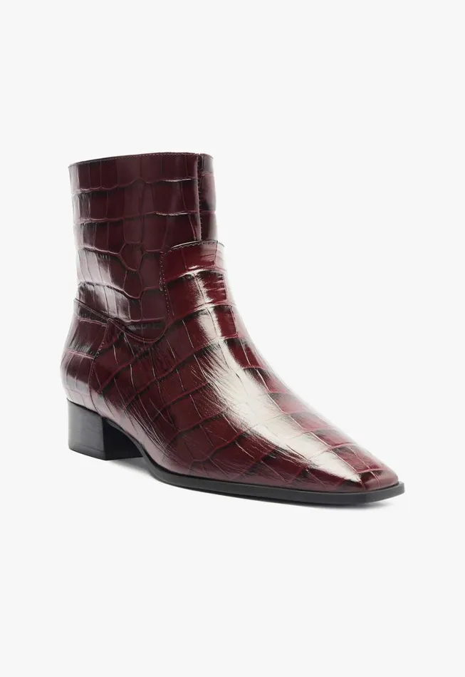 Women Booties Schutz Shoes Helena Bootie Cherry Wine