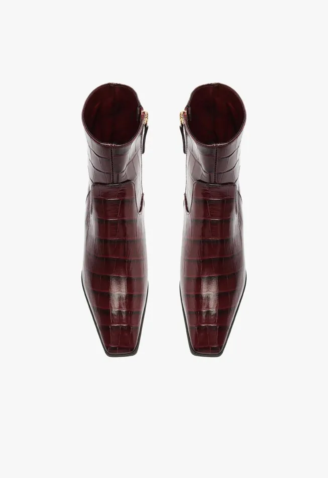 Women Booties Schutz Shoes Helena Bootie Cherry Wine