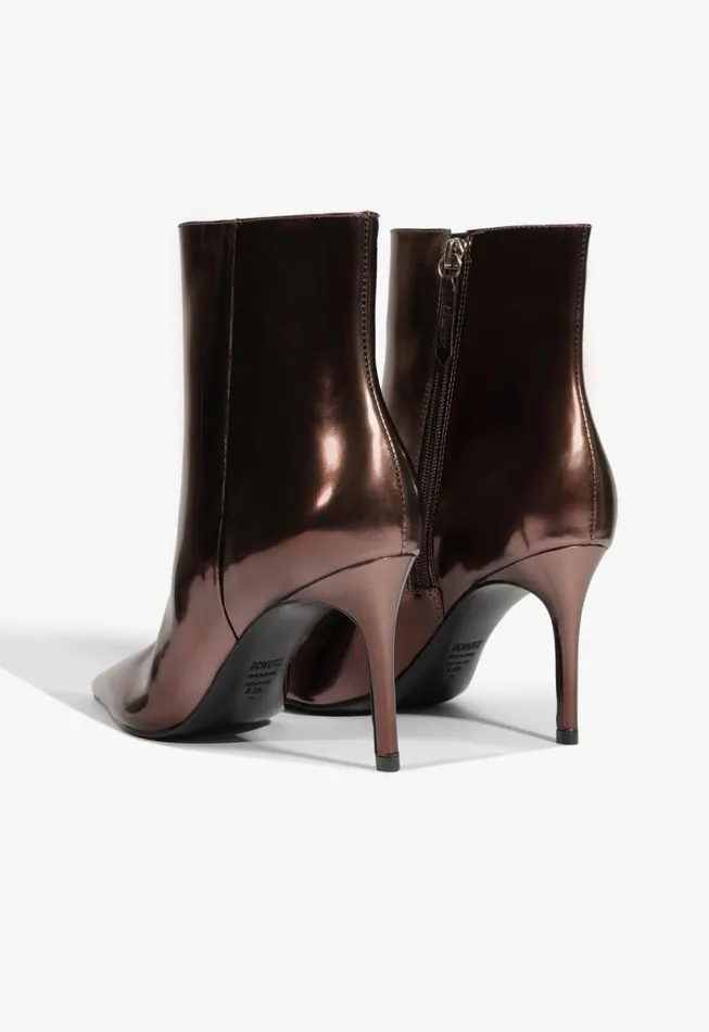 Women Booties Schutz Shoes Mikki Bootie Dark Brown