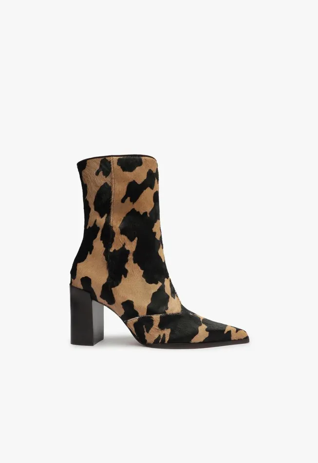 Women Booties Schutz Shoes Raffaela Leather Bootie Brown