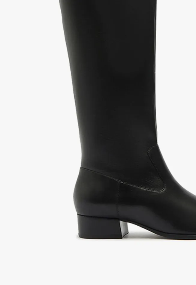 Women Boots Schutz Shoes Helena Over The Knee Boot Black