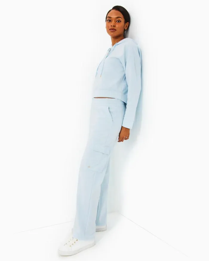 Women Bottoms Lilly Pulitzer 31034 Alandra Knit Pant Pastel Lunar Blue