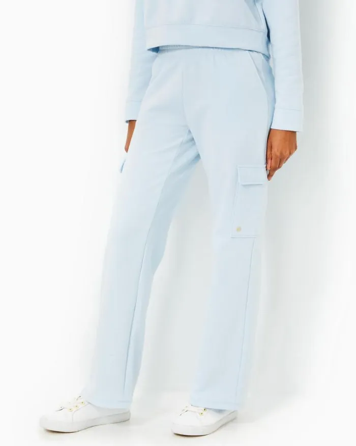 Women Bottoms Lilly Pulitzer 31034 Alandra Knit Pant Pastel Lunar Blue Women Bottoms Lilly Pulitzer 31034 Alandra Knit Pant Pastel Lunar Blue