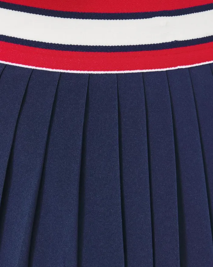 Women Bottoms Lilly Pulitzer UPF 50 Luxletic Makara Pleated Skort Low Tide Navy Women Bottoms Lilly Pulitzer UPF 50 Luxletic Makara Pleated Skort Low Tide Navy