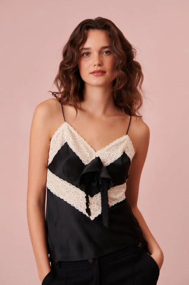 Women Brimsley Top Black LoveShackFancy Tops