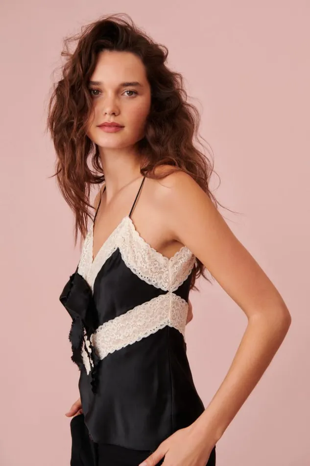 Women Brimsley Top Black LoveShackFancy Tops