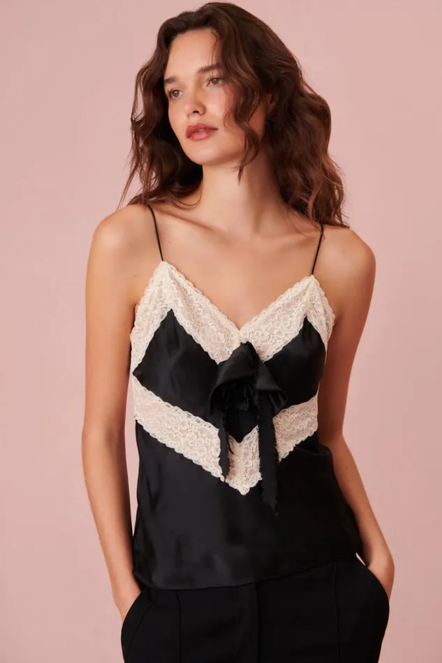 Women Brimsley Top Black LoveShackFancy Tops