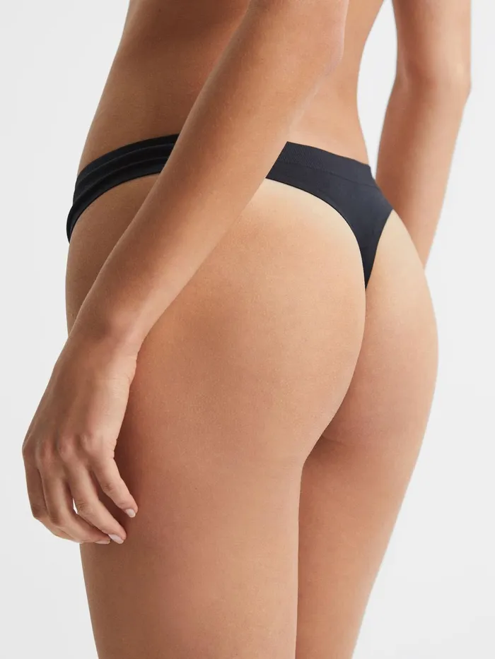Women Calvin Klein Underwear Thong Black Reiss Lingerie and Nightwear