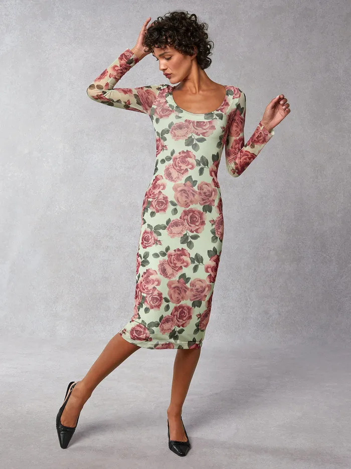 Women Cara Dress Rosedautomne Vert Dresses Rouje
