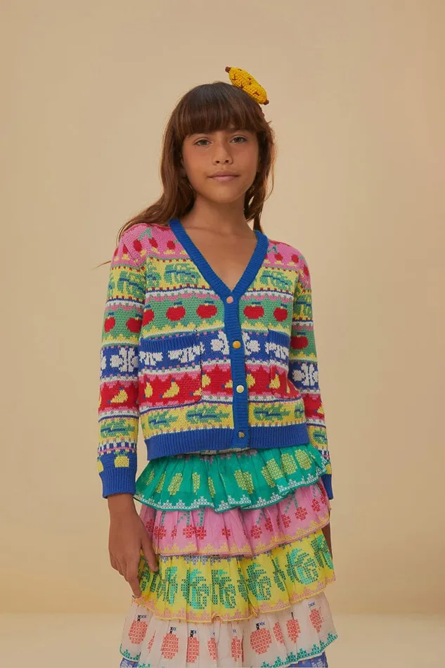 Women Cardigans Farm Rio Sweet Orchard Knit Cardigan