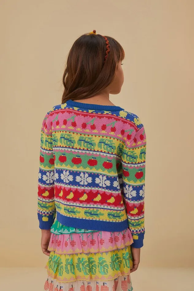 Women Cardigans Farm Rio Sweet Orchard Knit Cardigan