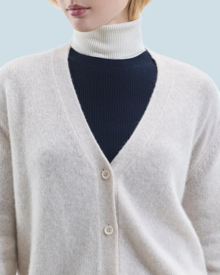 Women Cashmere Cardigans From Future Cardigan Sweater Beige Moulin