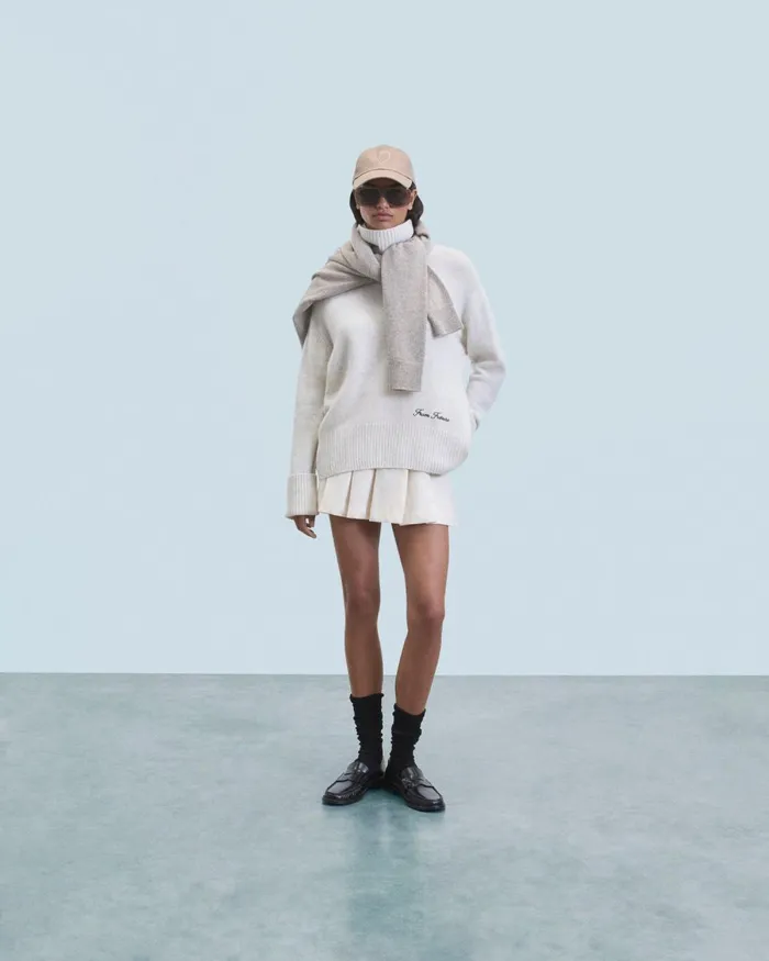 Women Cashmere Sweaters From Future Turtleneck Sweater Heathered Ecru