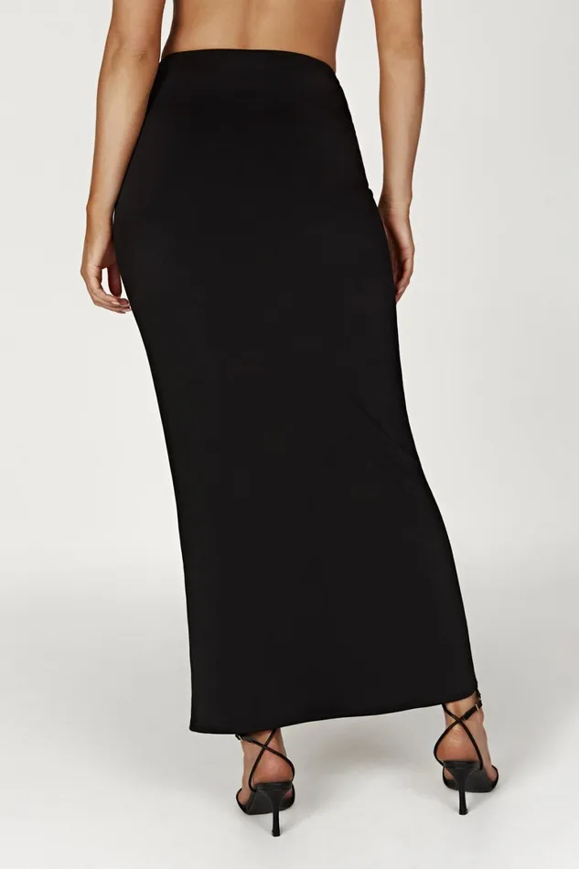 Women Ceri Maxi Twist Skirt 8211 Black Black Meshki Skirts