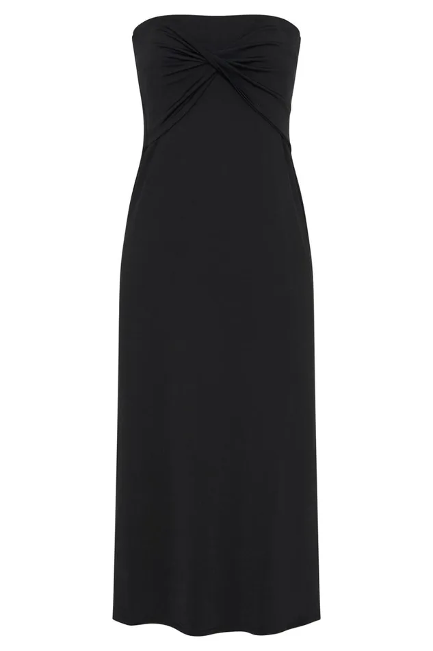 Women Ceri Maxi Twist Skirt 8211 Black Black Meshki Skirts