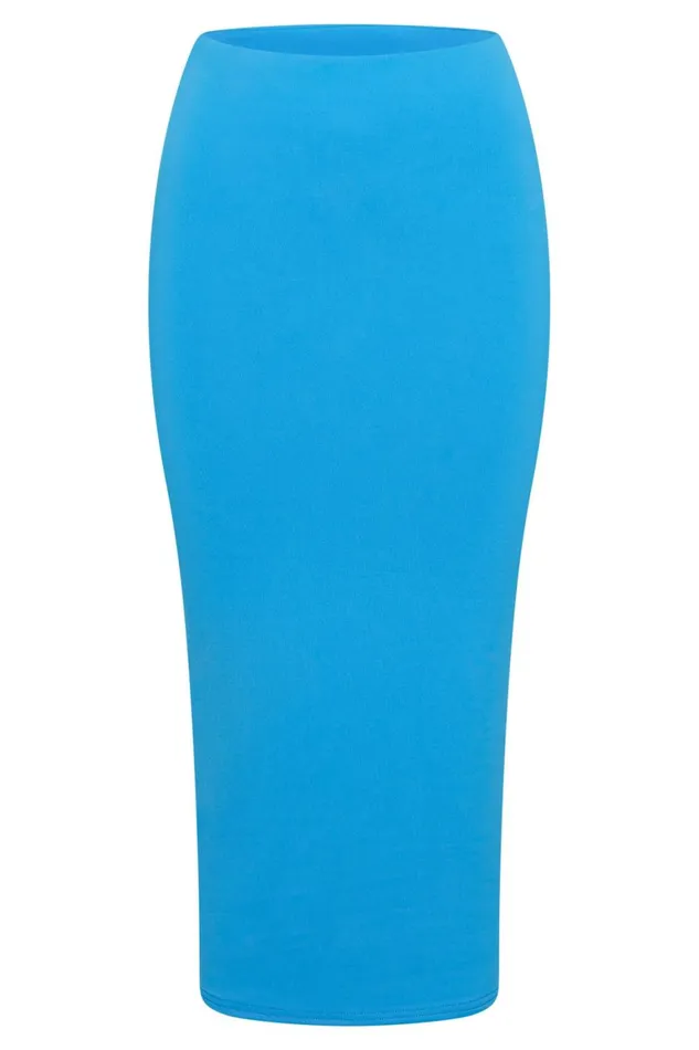 Women Charley Midi Skirt 8211 Cyan Blue Cyanblue Meshki Skirts Women Charley Midi Skirt 8211 Cyan Blue Cyanblue Meshki Skirts