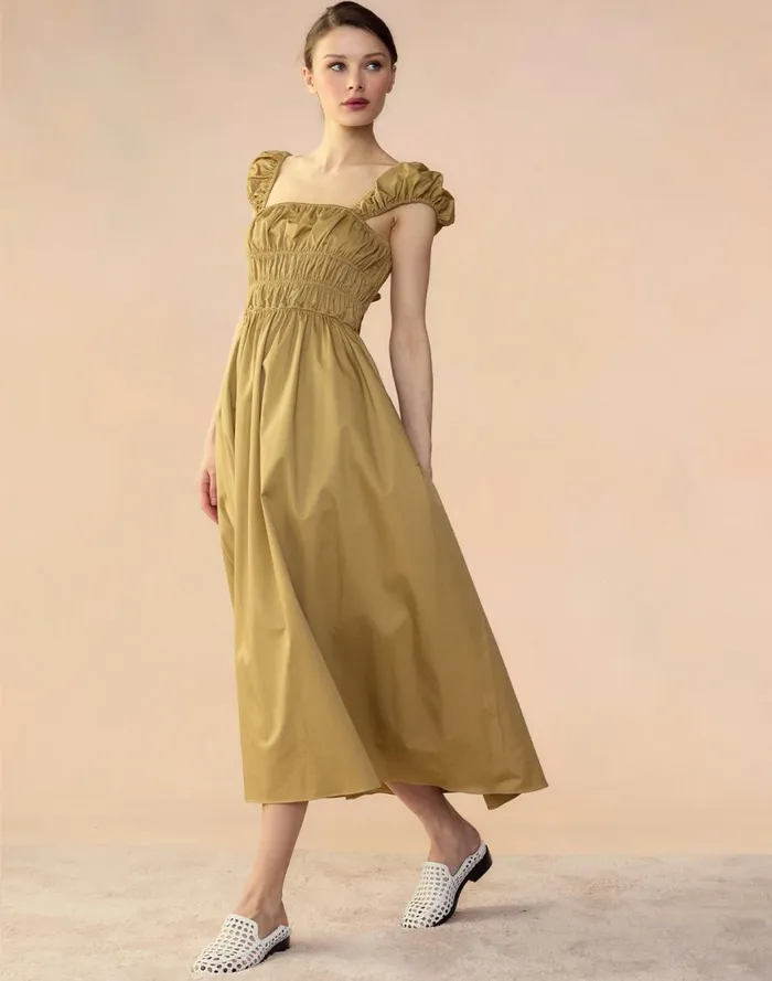 Women CLOTHING Cynthia Rowley Bodrum Back Tie Dress