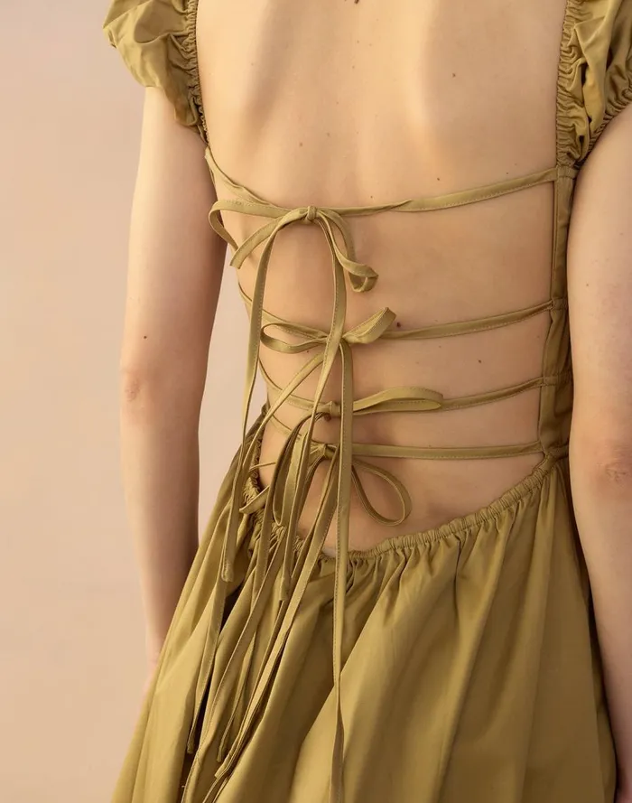 Women CLOTHING Cynthia Rowley Bodrum Back Tie Dress