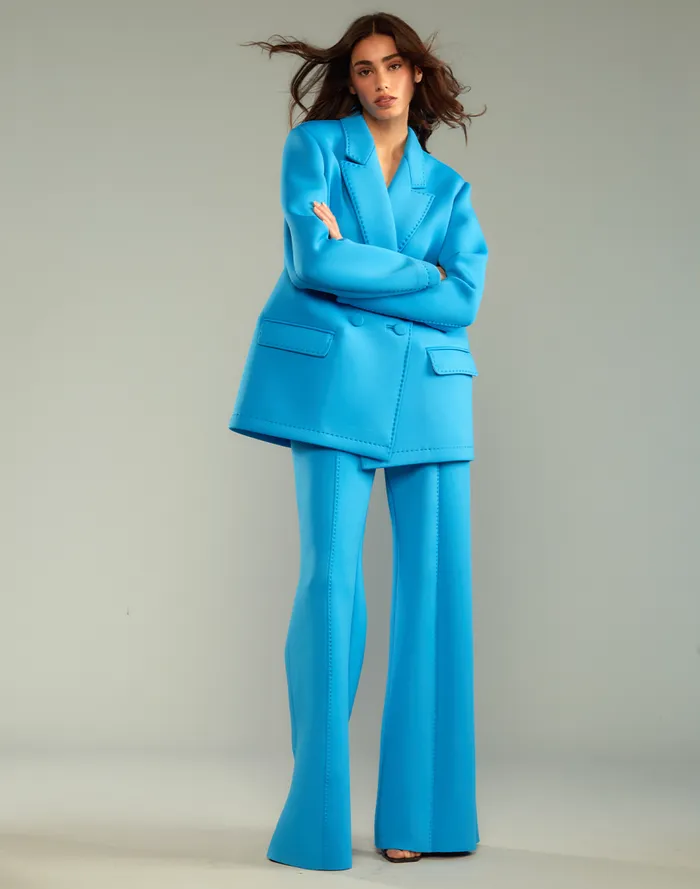 Women CLOTHING Cynthia Rowley Bonded Pick Stitch Pants