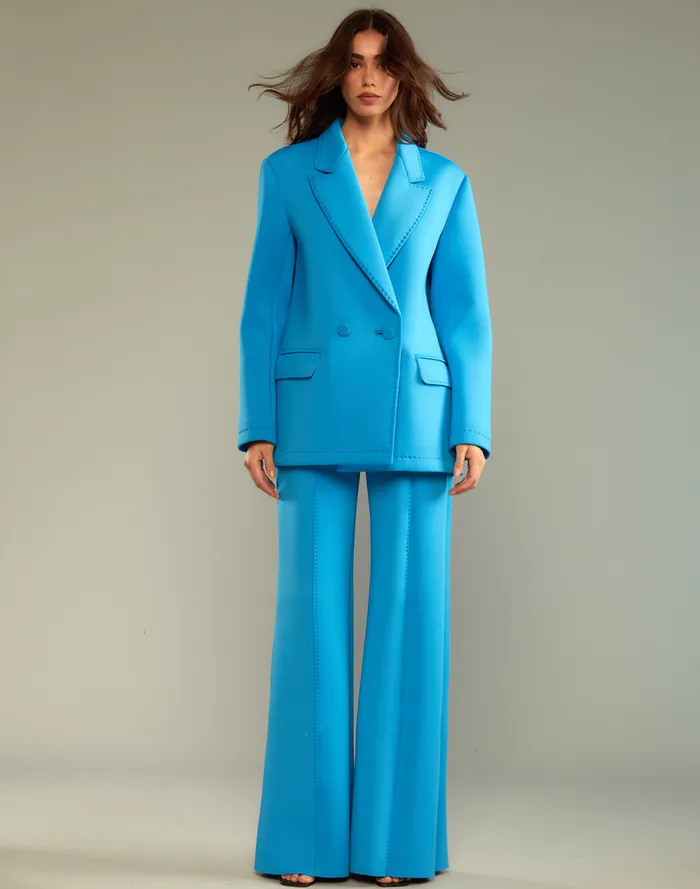 Women CLOTHING Cynthia Rowley Bonded Pick Stitch Pants