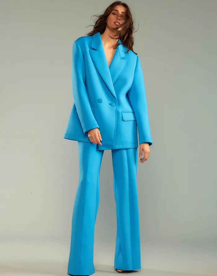 Women CLOTHING Cynthia Rowley Bonded Pick Stitch Pants