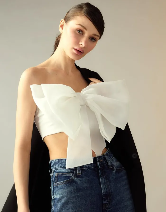 Women CLOTHING Cynthia Rowley Cupid039s Bow Bandeau